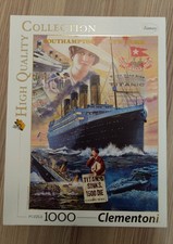 Clementoni 1000 Piece Jigsaw "Titanic White Star Line" COMPLETE Free Postage