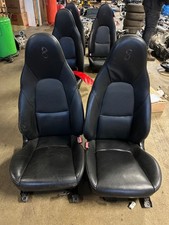 Mazda Mx5 Set of Black leather tombstone seats   --  ( 8 )