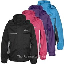 TRESPASS KIDS WATERPROOF HOODED RAIN COAT JACKET BOYS GIRLS AGE 3-13yrs