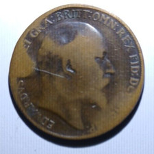 1910 - UK - ONE PENNY COIN -