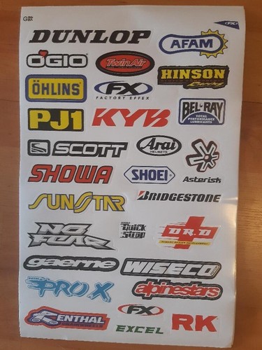 Decal vinyl sticker sheet - rc,