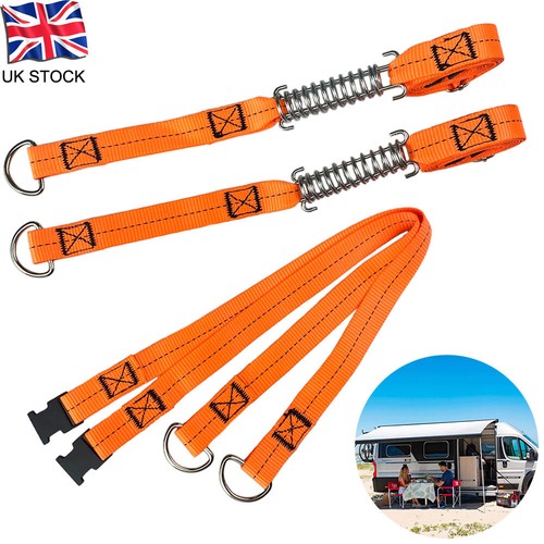 Adjustable awning storm strap - awning,