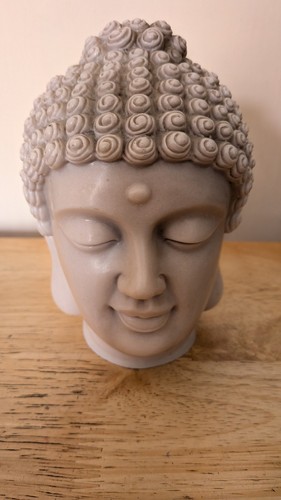 Ceramic buddha head decoration - buddha,