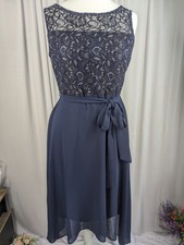 Billie&Blossom Navy Lace Dress