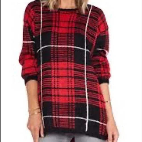 Unif sweater plaid - sweater, oversized