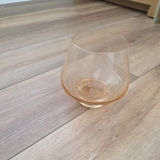 Caithness 50th Glass Vase/Goblet Amber 50th Golden Wedding Anniversary Gift Idea