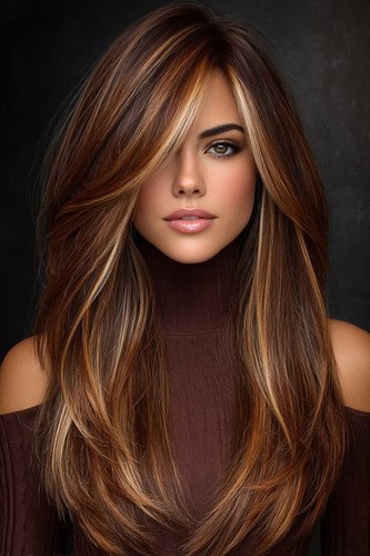 Balayage chestnut brown - balayage, blonde