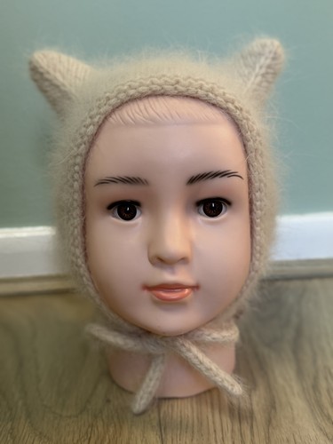 Girl kitty hat - girl, knitted