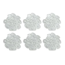 Beldray 6 Bath Mat Set – Slip-Resistant, Antibacterial, Clear Pebble Design Mats