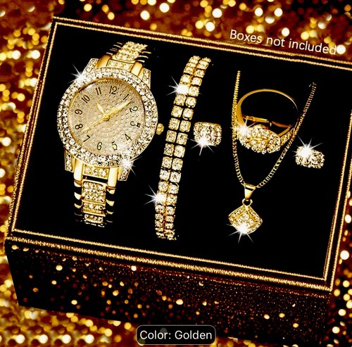 Gold tone metal jewellery - metal,