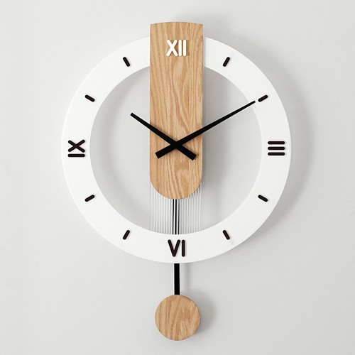 Wooden pendulum clock wall - pendulum,