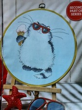 (M) Sunny days Margaret Sherry cat Cross Stitch Chart