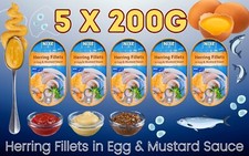Pack of 5 Tins x 200g Herring