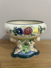 Japanese Maruhon Ware, Cupid Dish, 1920's Beautiful Cherub Detail Rare.