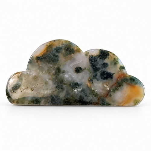 Moss agate crystal cloud - moss, 5cm