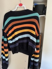 Crop Rainbow Sweater