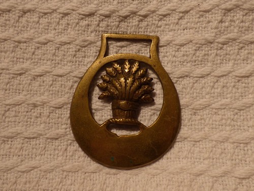 Vintage cast horse brass - vintage,