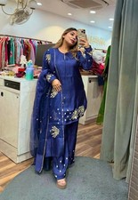 Catalina Blue Punjabi Stitched