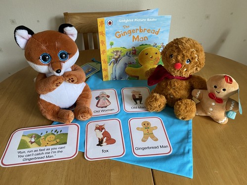 The gingerbread man story - man, sack