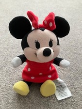 Disney Parks NuiMOs Minnie Mouse Plush Doll Poseable Red Polka Dot Dress 6"