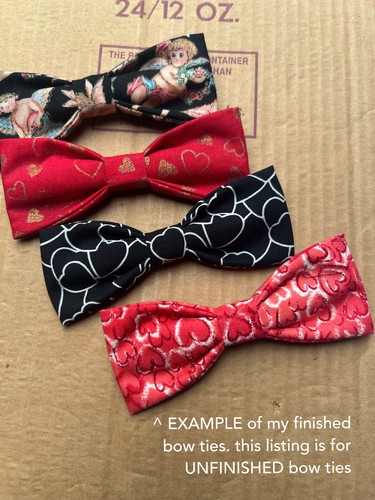 Clip bow tie unfinished - tie, *unfinished
