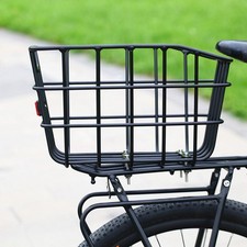 Bicycle Basket Rear Lightweight Cargo Container for Adult Women Men Bikes