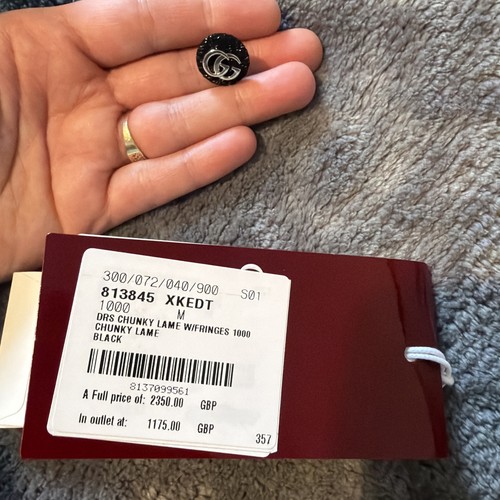 Gucci button chunky - chunky, lame