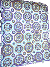 handmade persian tile throw