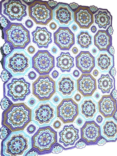 Handmade persian tile throw - persian,