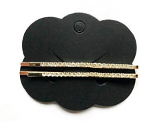 DIAMONTE SPARKLE HAIR CLIPS SLIDES x 2 Women Girls - TOTAL LENGTH : 60mm