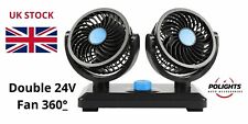 24V Double #Fan #360 degree