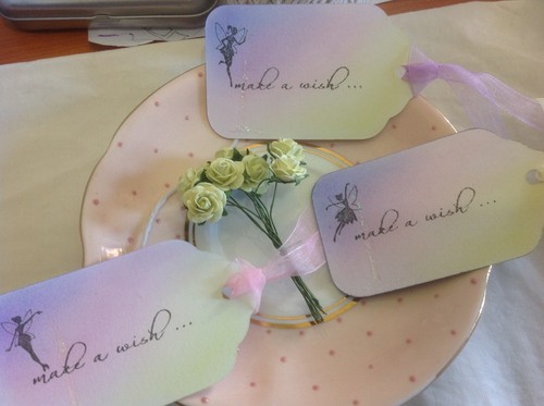 Make wish fairy tags - -,