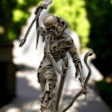 Bronze Skeleton Sculpture