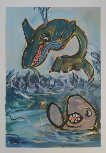 Original acrylic painting a3 - original,