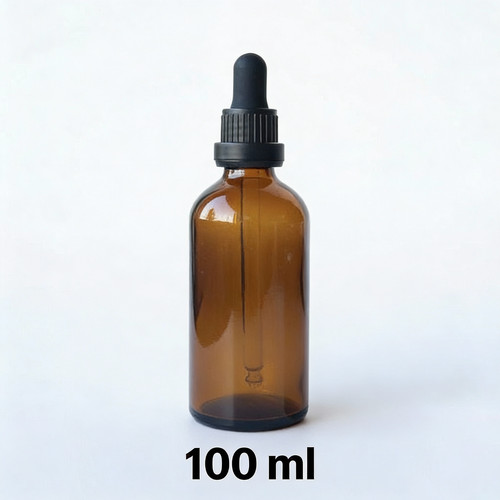 Amber glass dropper - glass, bottle