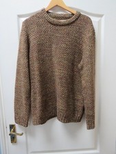 Folk Mixed Yarn Crew Neck