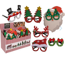 CHRISTMAS NOVELTY GLASSES Xmas Festive Specs Accessory Party Adult Sunglasses