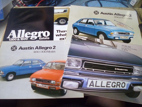 Austin allegro car - austin, brochures