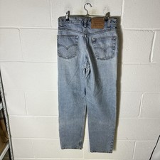 Vintage Levis Jeans Mens W31 L32 Blue 550 Baggy Skater Wide Leg 90s Made In USA