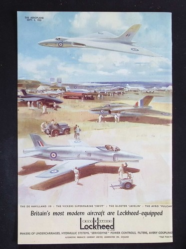 Original 1953 advert lockheed - 1953,