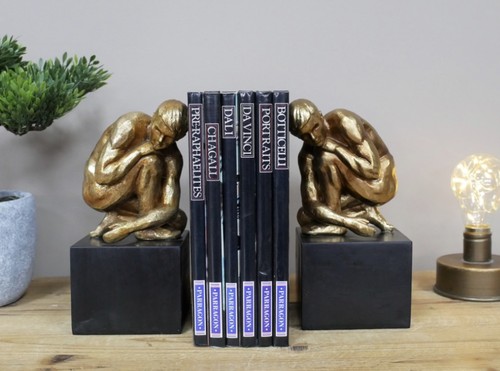 Statue gold ornament - statue, bookend