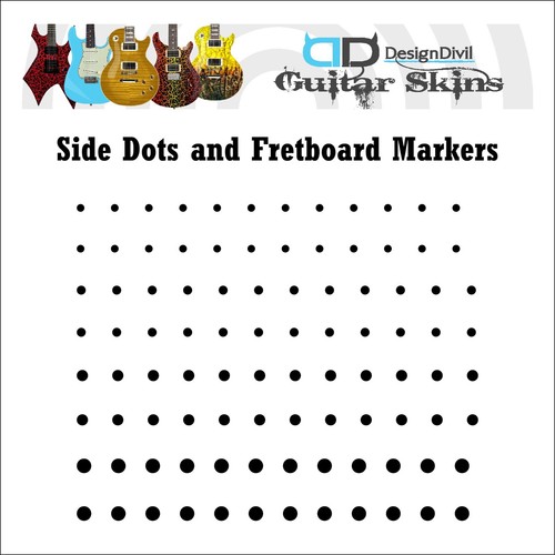 Side dots and fret markers - and,