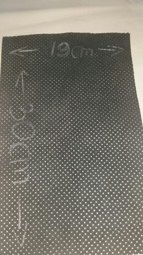 Black perforated genuine - perforated,