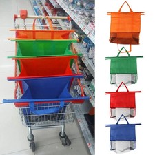 4pcs/set Foldable Cart Trolley Supermarket Shopping Storage Bags Reusable Eco