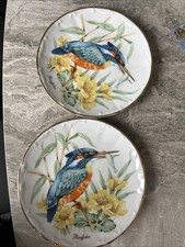 2x Vintage Kingfisher bird