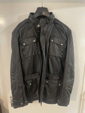 Motorcycle Jacket, Black Wax Cotton 2XL