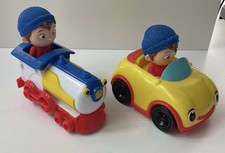 2 Classic Collectible Noddy Figures, Noddy In Push Along Train And Car, VGC