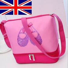 UK Seller Sale Girls Pretty Ballet Shoes Dance Bag / Shoulder Bag / Handbag Pink