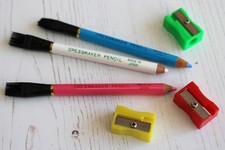 Dressmakers Fabric Marker Pencils with Tailors Chalk Lead + One Free Sharpener