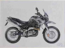 A4 Metal Sign Limited Edition Aprilia Pegaso650 Trail 2006